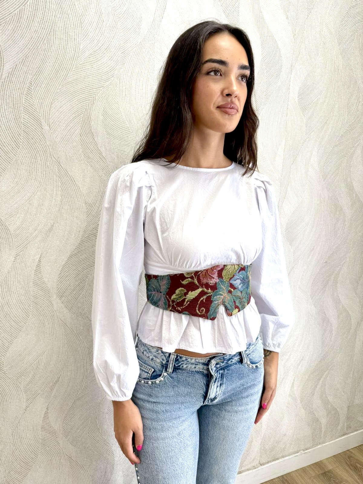 Alternative view of Fajín cinturón estampado 17