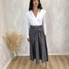 Falda midi pañuelo cuadros - Imagen 4