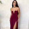 Vestido Gianna burdeos