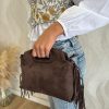 Bolso ante flecos marrón - Imagen 2