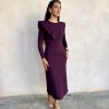 Vestido Nápoles burgundy - Imagen 4