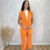 Conjunto traje sin mangas naranja - Imagen 5