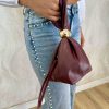 Bolso bombonera polipiel burdeos - Imagen 3