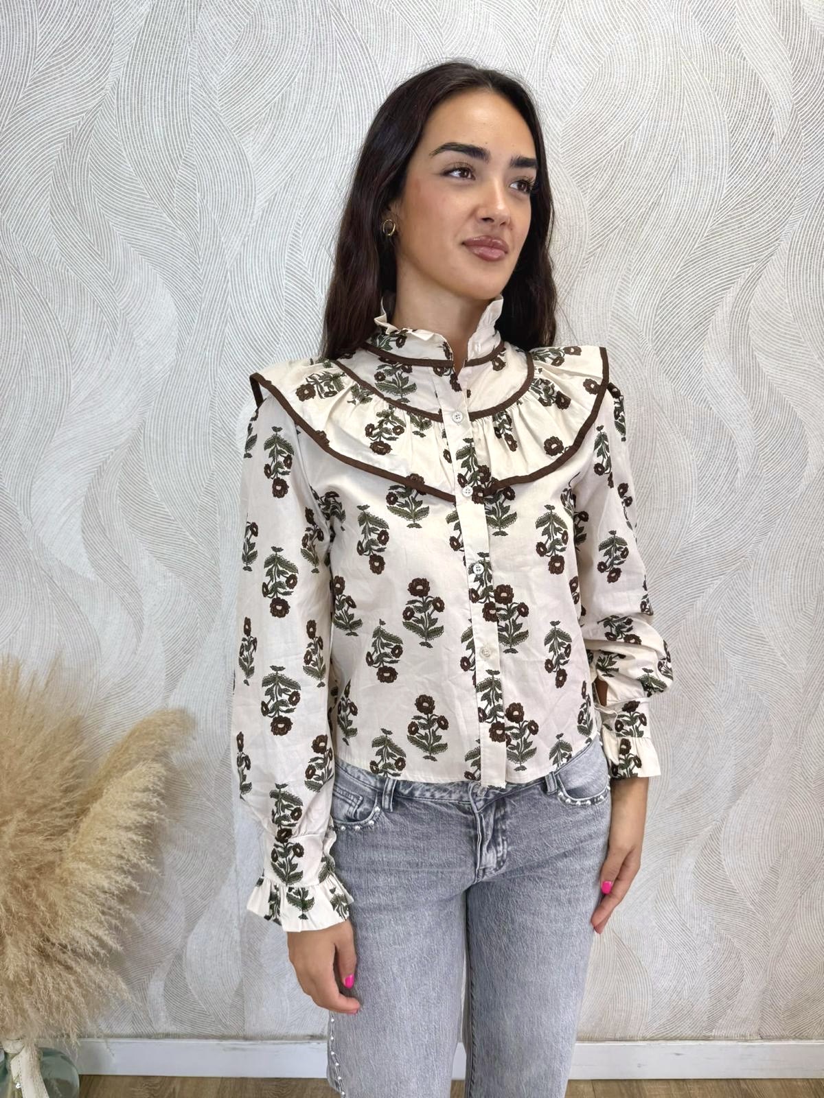 Camisa Genoveva beige