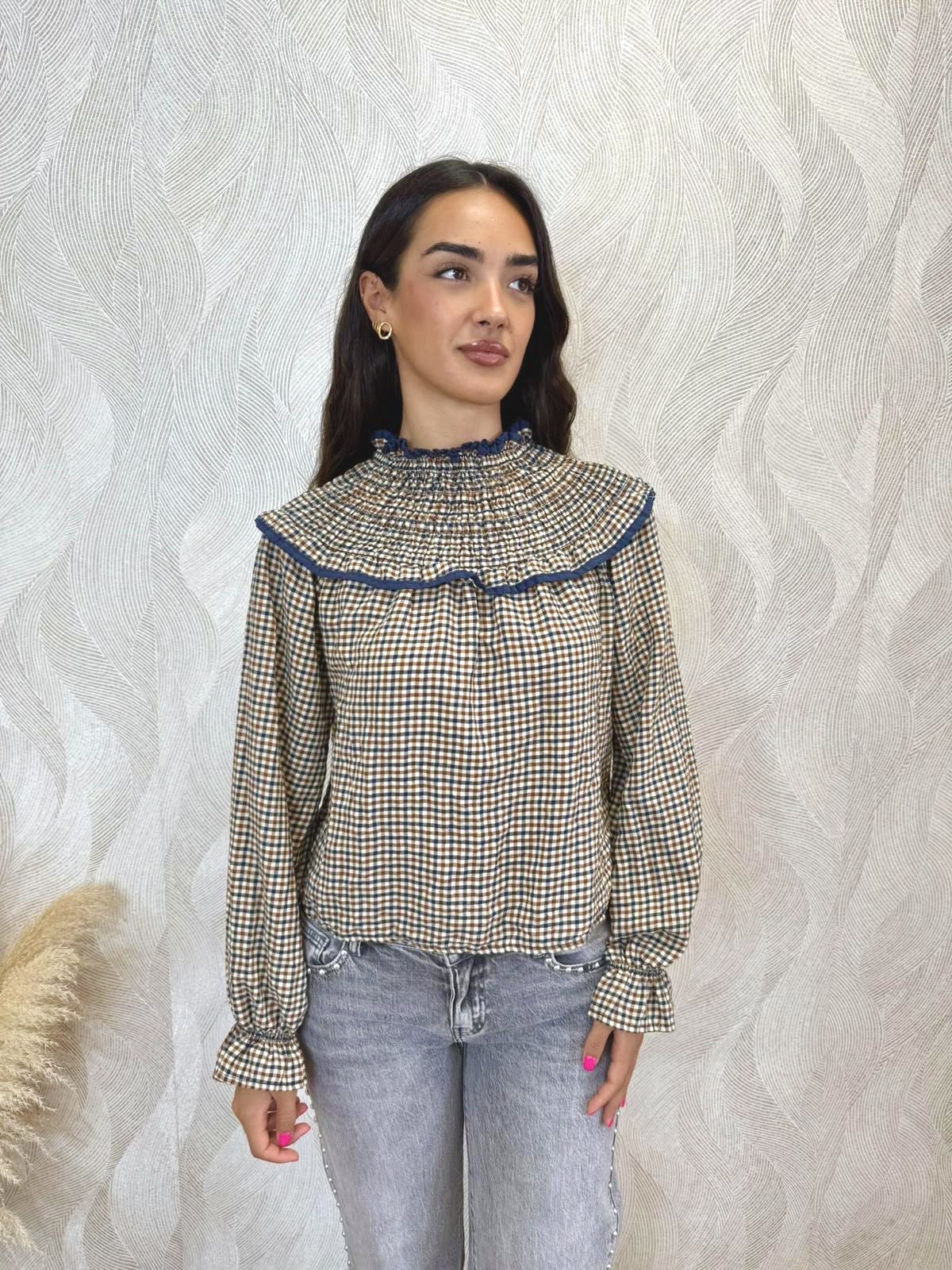 Camisa Simoneta vichy azul