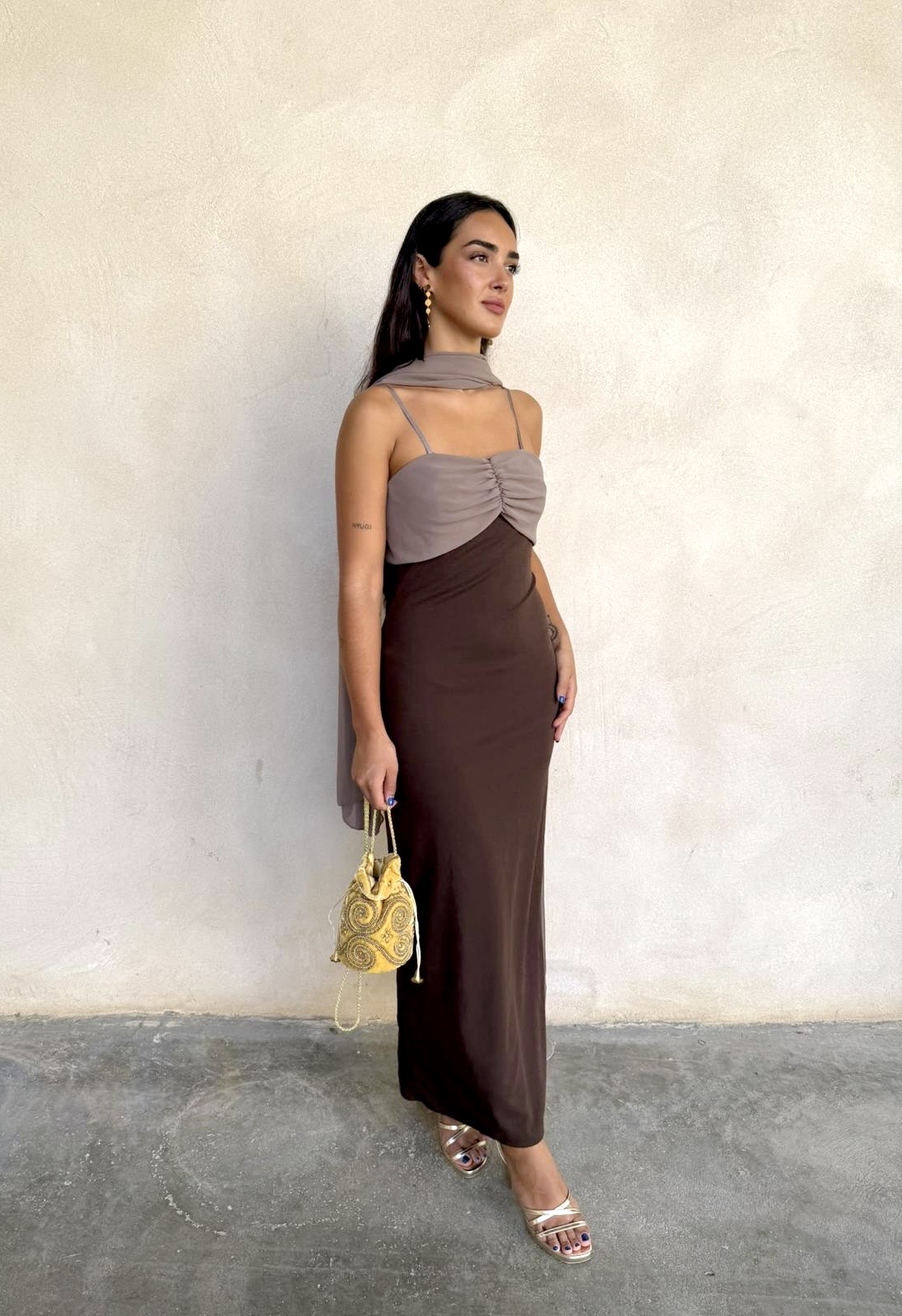 Vestido Macerata marrón