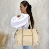 Bolso tote nylon personalizado beige - Imagen 4