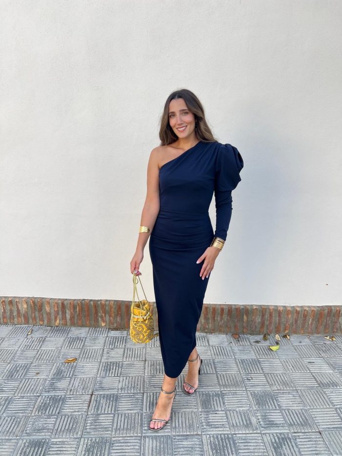 Vestido Gabriela azul marino