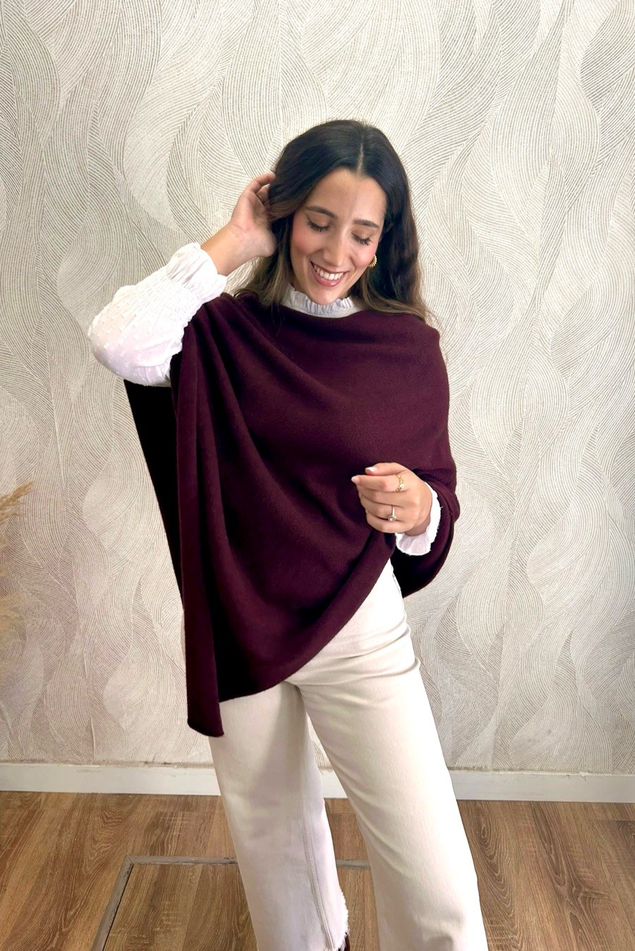 Poncho capa punto colores