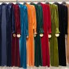 Kaftan terciopelo manga larga colores