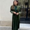 Kaftán terciopelo verde kaki
