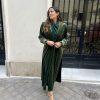 Kaftán terciopelo verde kaki