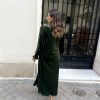 Kaftán terciopelo verde kaki